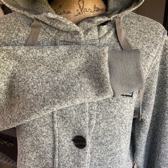 Patagonia Better Sweater button gray marled hooded jacket coat - Picture 10 of 16